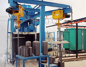 TUNNEL TYPE AIRLESS MACHINE