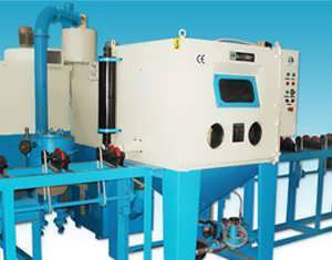 BAR TUBE CLEANING BLASTING MACHINE