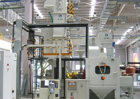 Axis Robotic Shot Peening Machine